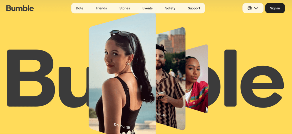 Bumble is a popular dating app for older people looking for love.