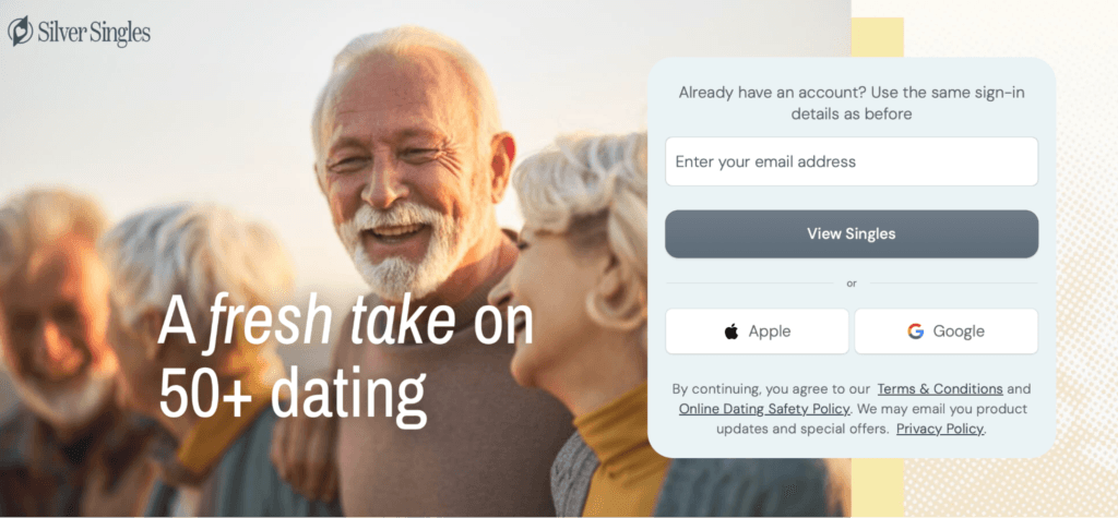 Silver Singles is a dating app geared exclusively toward helping seniors find dates.